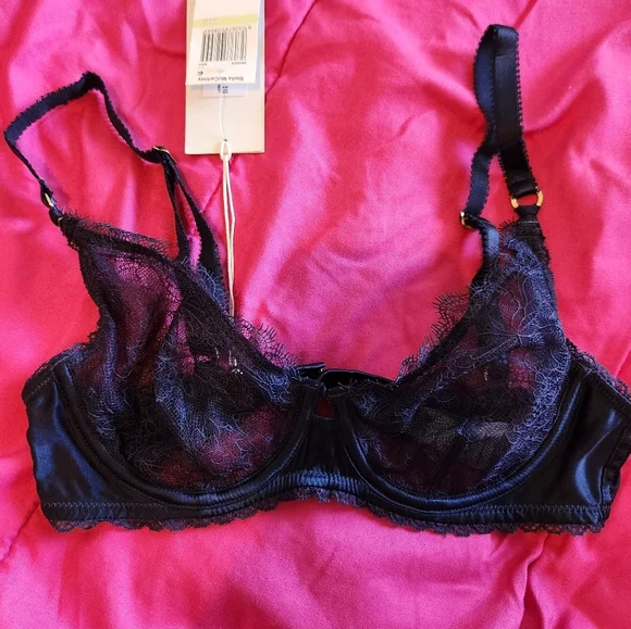 Stella McCartney Gigi Giggling Underwire Bra Navy 32B NWT - Picture 4 of 14